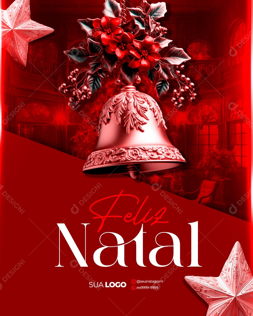 Merry Christmas December 25th Editable Social Media PSD