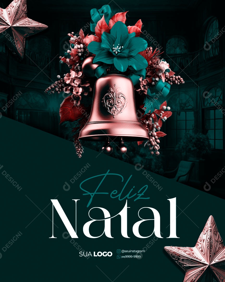 Merry Christmas December 25th Editable Social Media PSD