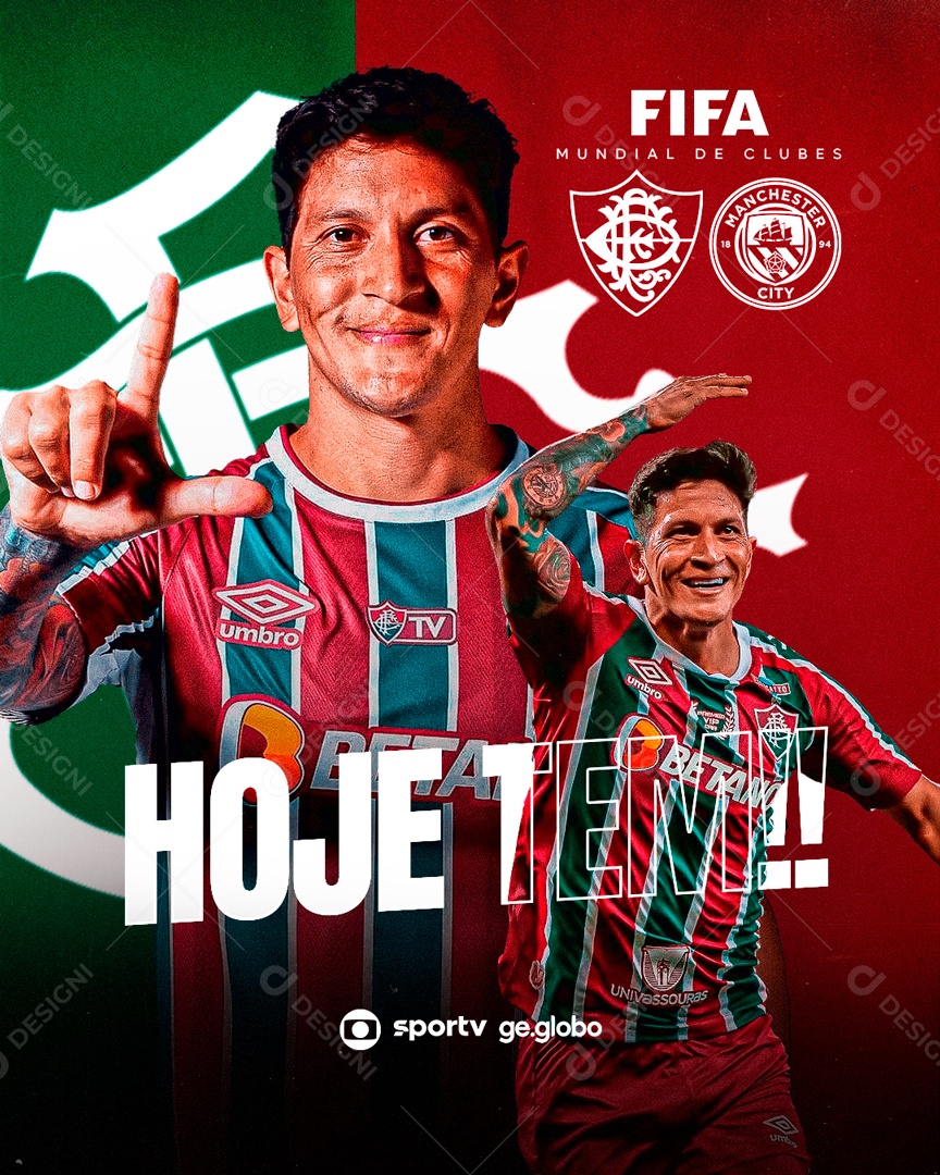 Flyer Hoje Tem Fluminense Mundial De Clubes Cano Social Media PSD Editável