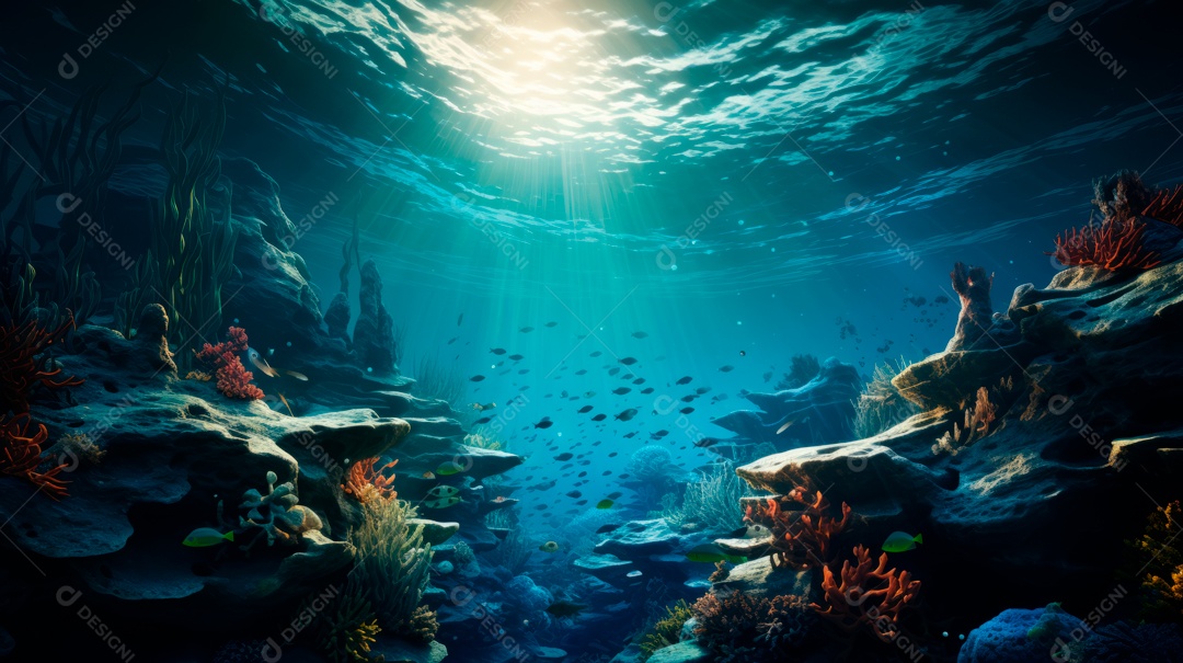 Dia Mundial dos Oceanos, 8 de junho IA generativa 3D.