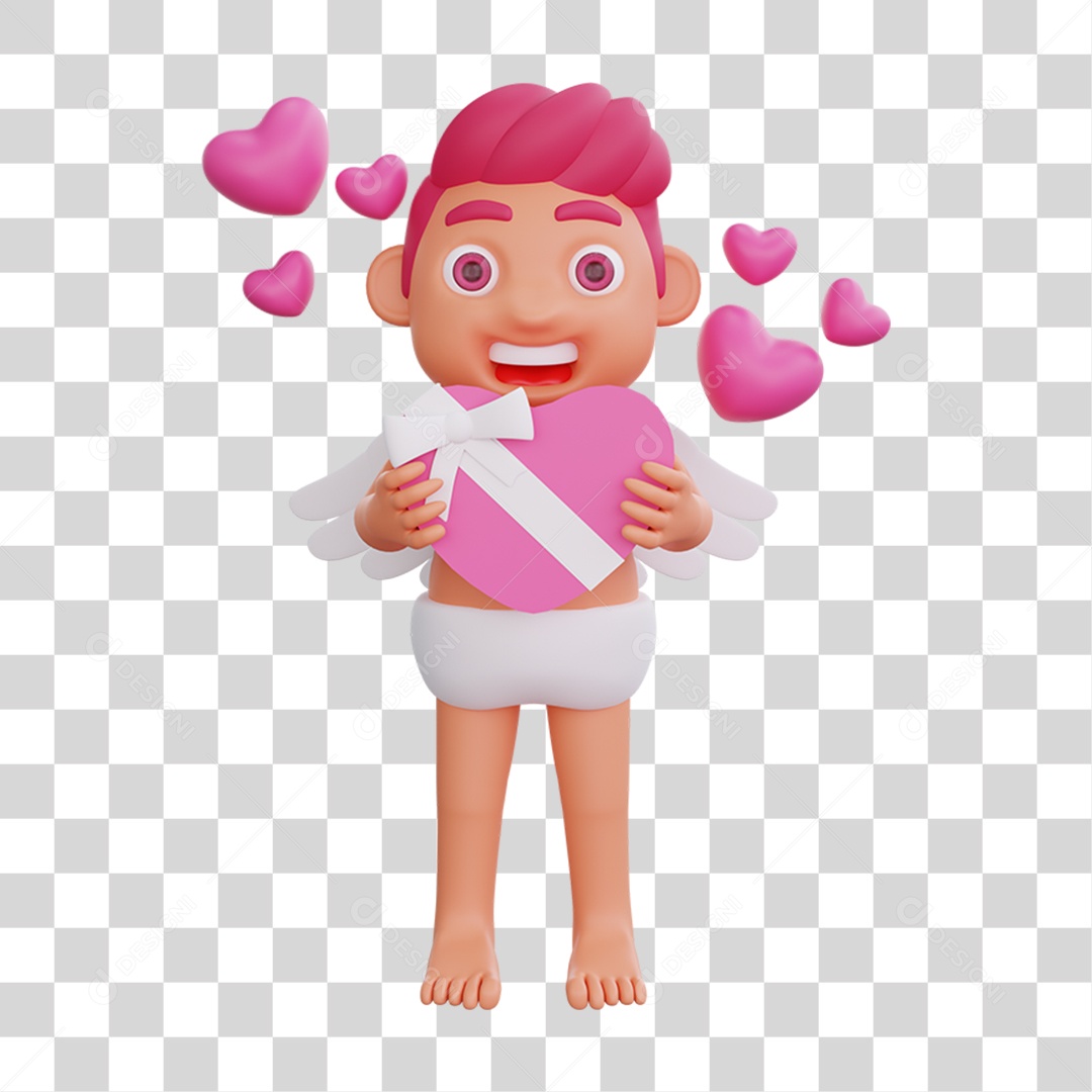 Personagem Cupido PNG Transparente