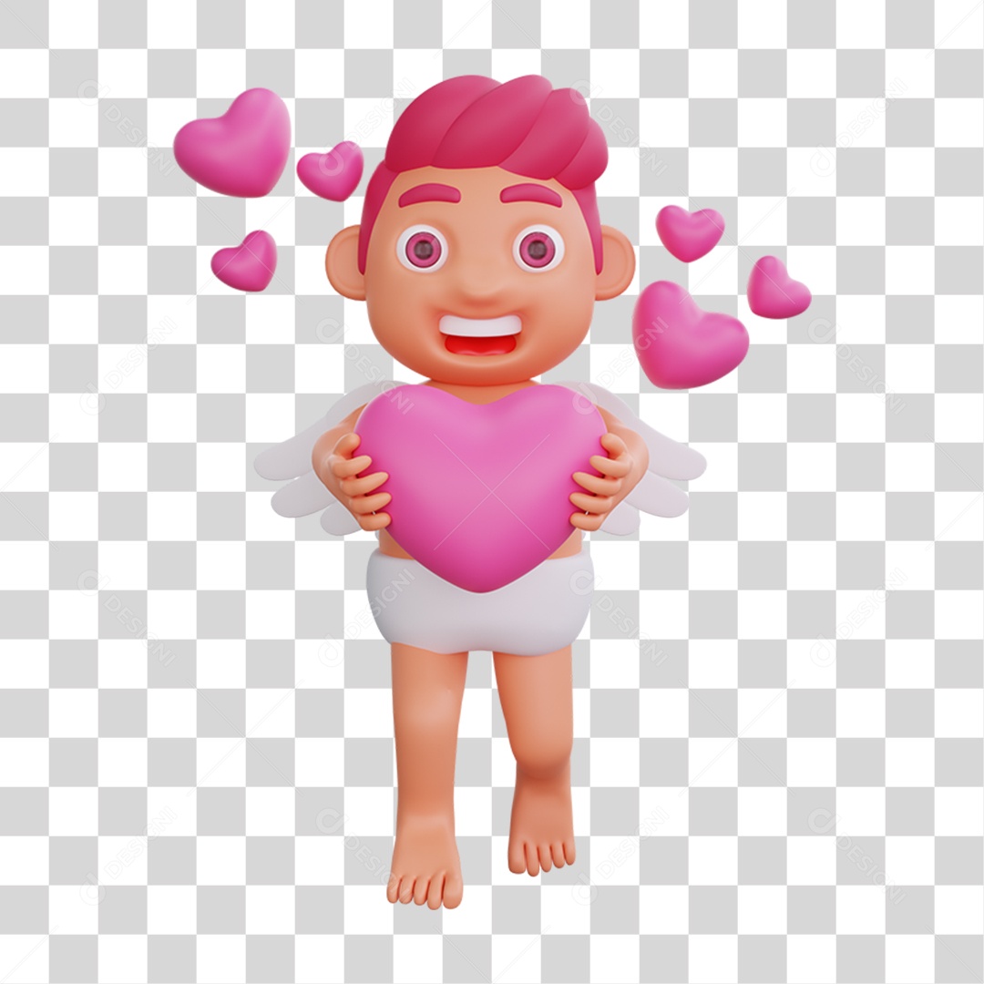 Personagem Cupido PNG Transparente