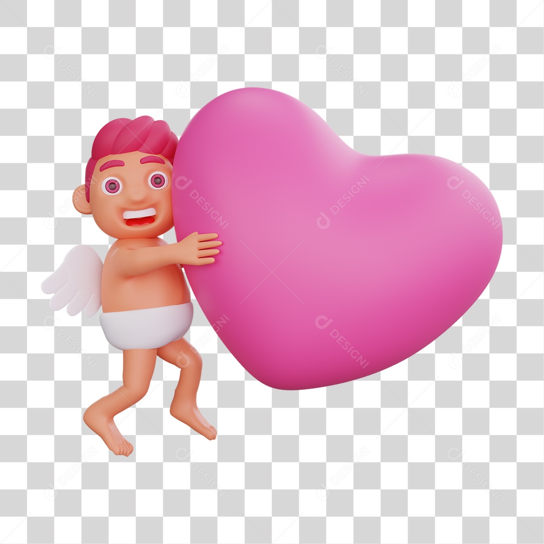 Personagem Cupido PNG Transparente