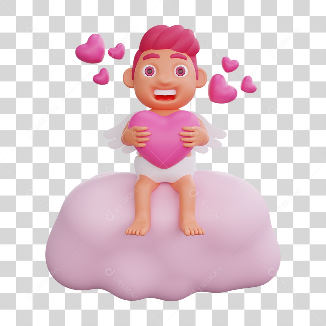 Personagem Cupido PNG Transparente