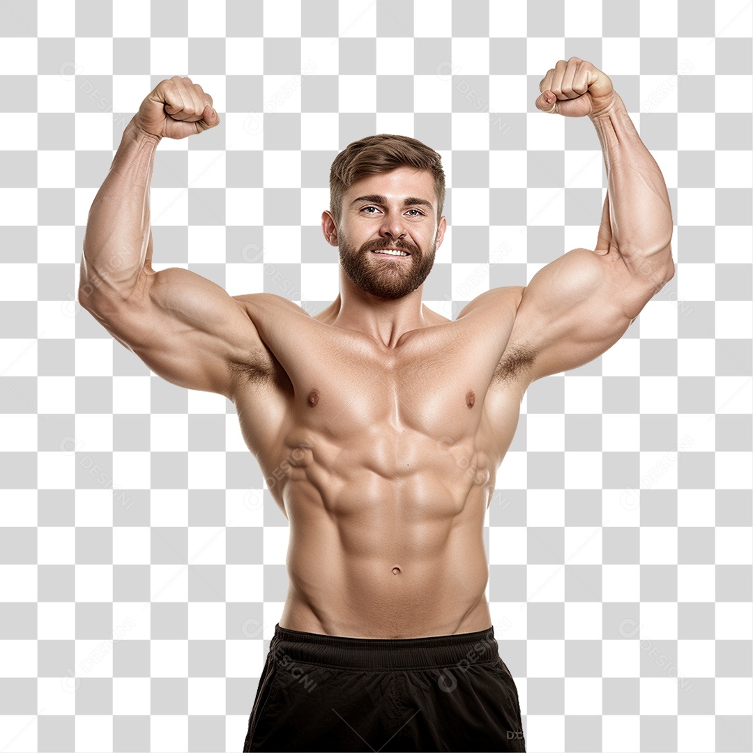 Homem Atleta Músculos PNG Transparente