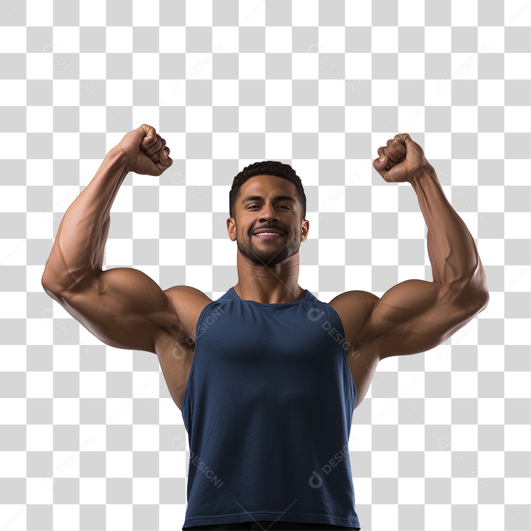 Homem Atleta Músculos PNG Transparente