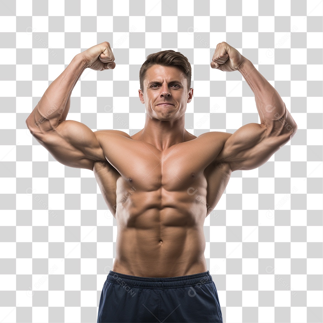 Homem Atleta Músculos PNG Transparente