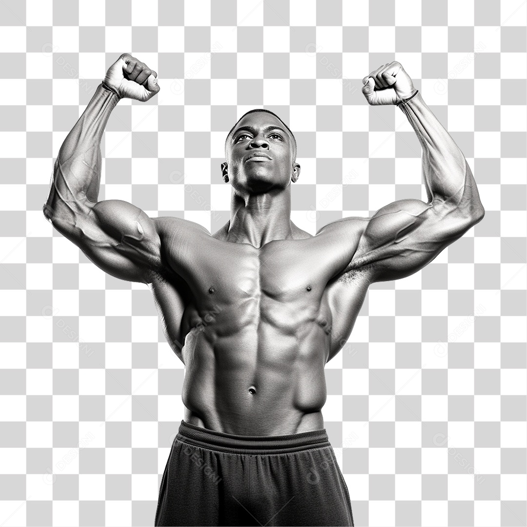 Homem Atleta Músculos PNG Transparente