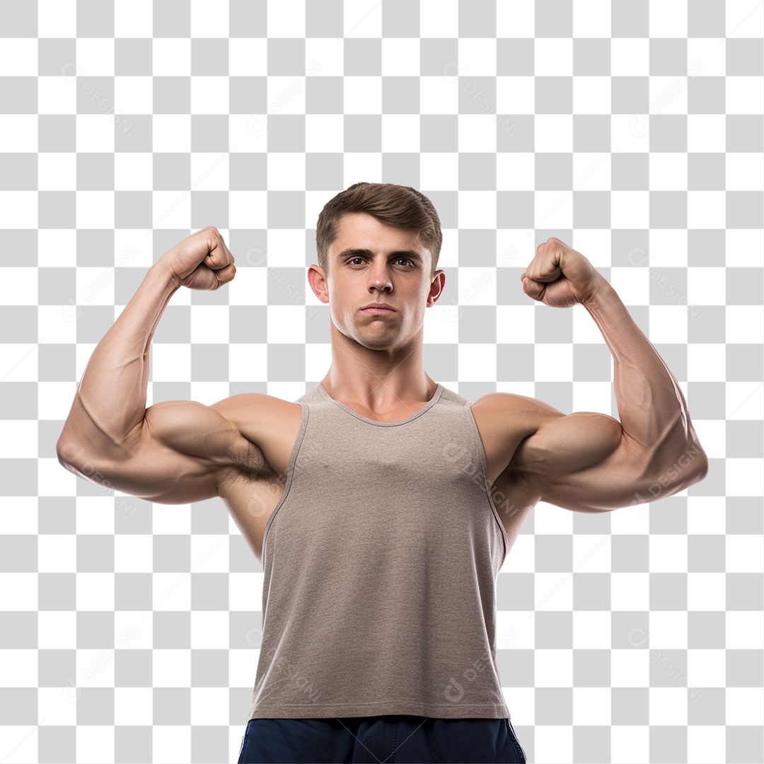 Homem Atleta Músculos PNG Transparente