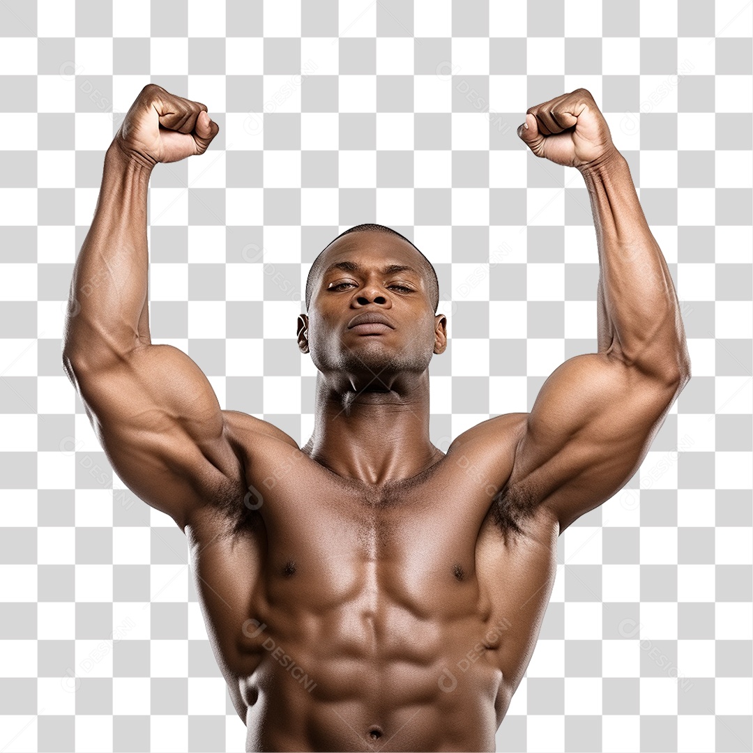 Homem Atleta Músculos PNG Transparente
