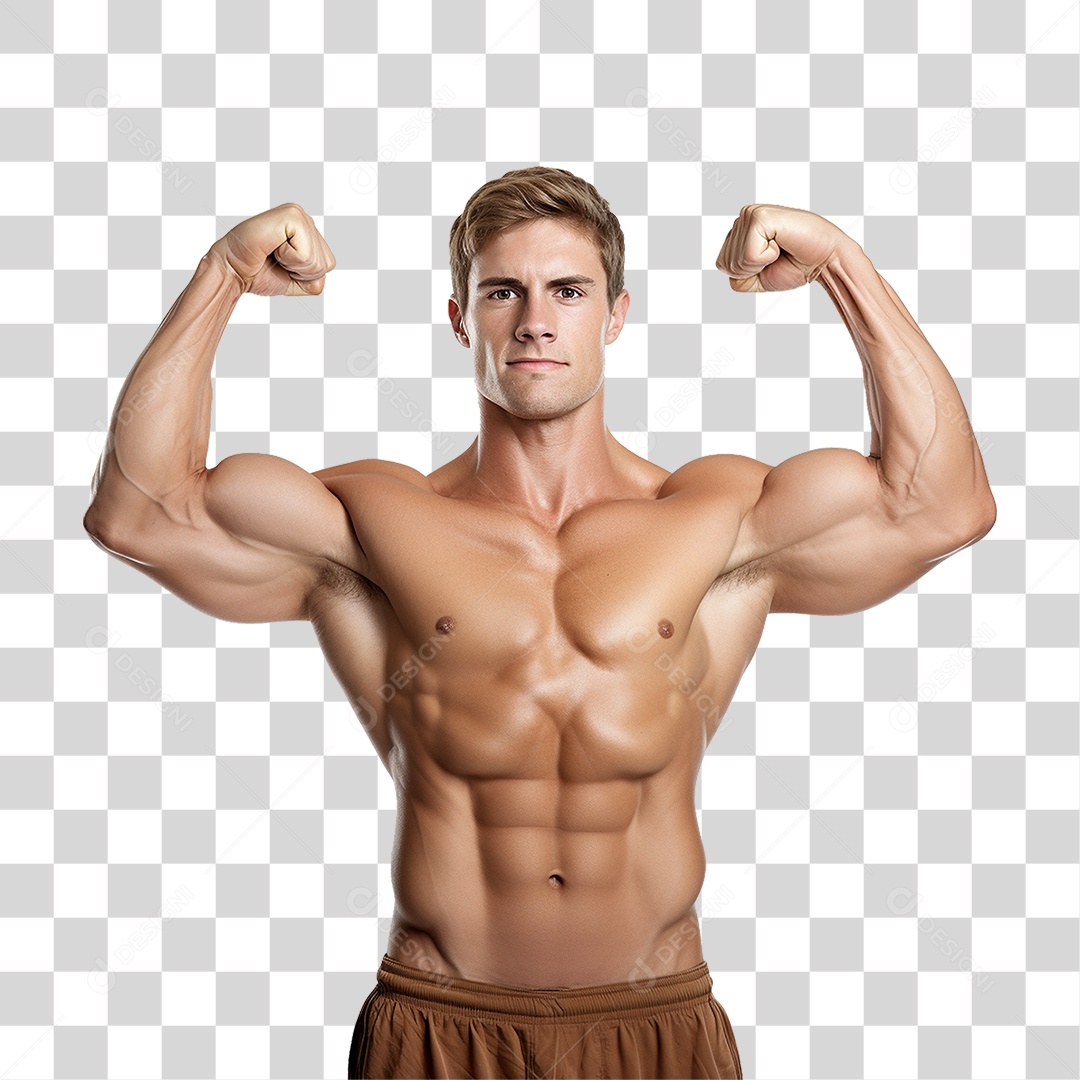 Homem Atleta Músculos PNG Transparente