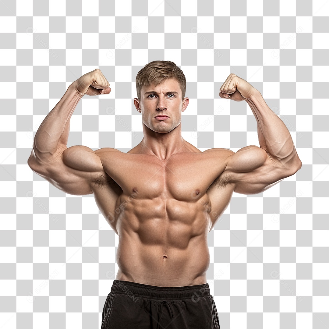 Homem Atleta Músculos PNG Transparente