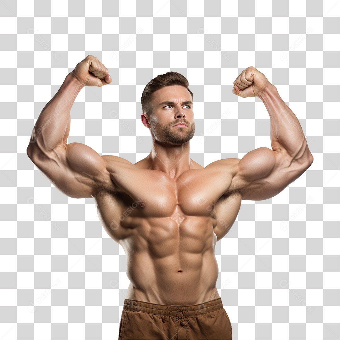 Homem Atleta Músculos PNG Transparente