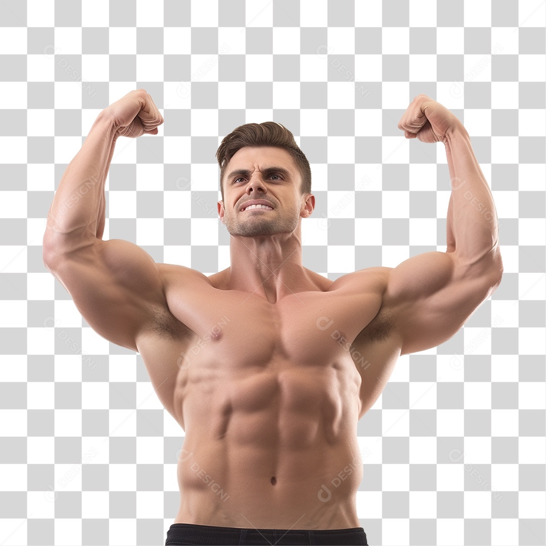 Homem Atleta Músculos PNG Transparente