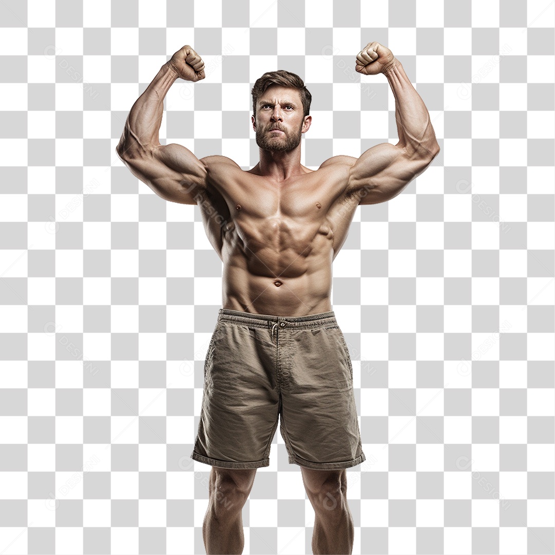 Homem Atleta Músculos PNG Transparente