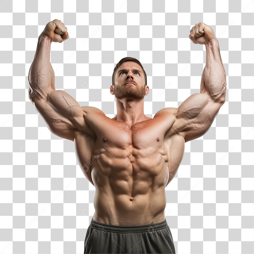 Homem Atleta Músculos PNG Transparente