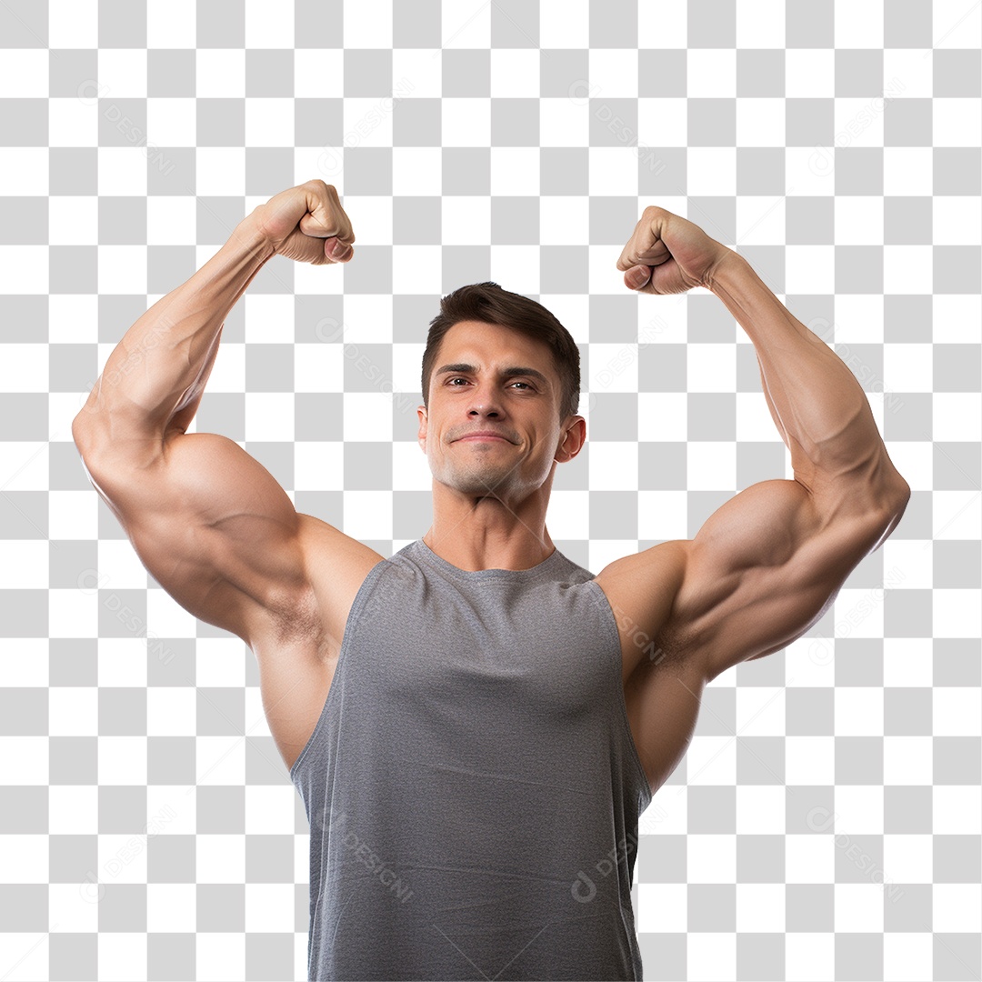 Homem Atleta Músculos PNG Transparente