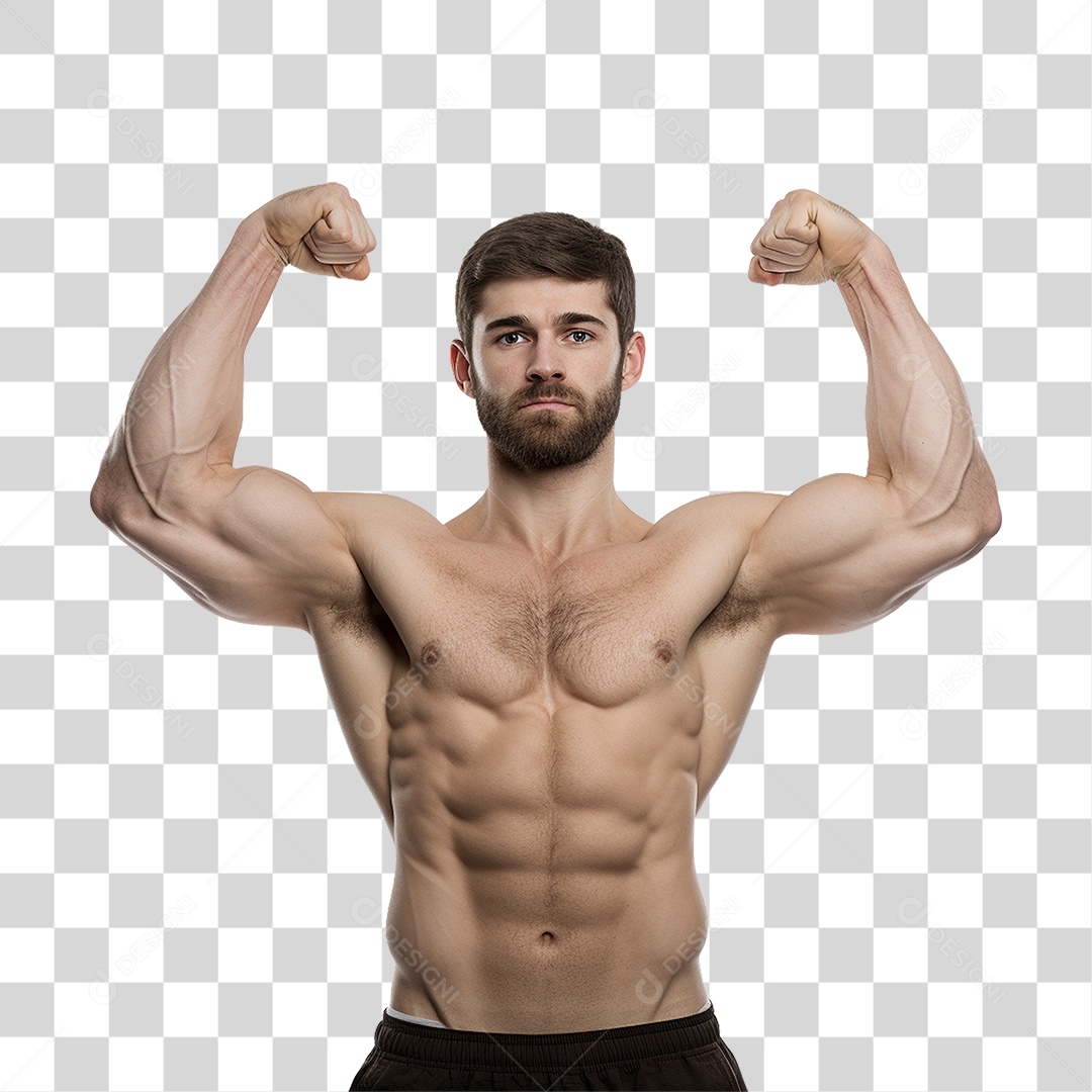 Homem Atleta Músculos PNG Transparente