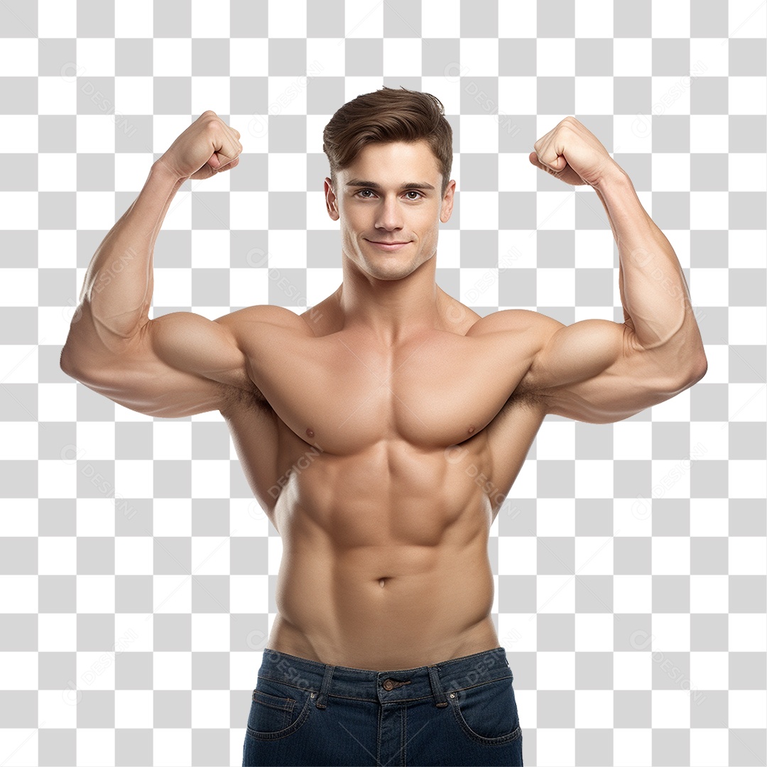 Homem Atleta Músculos PNG Transparente