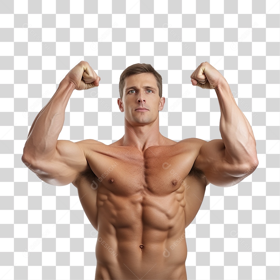Homem Atleta Músculos PNG Transparente