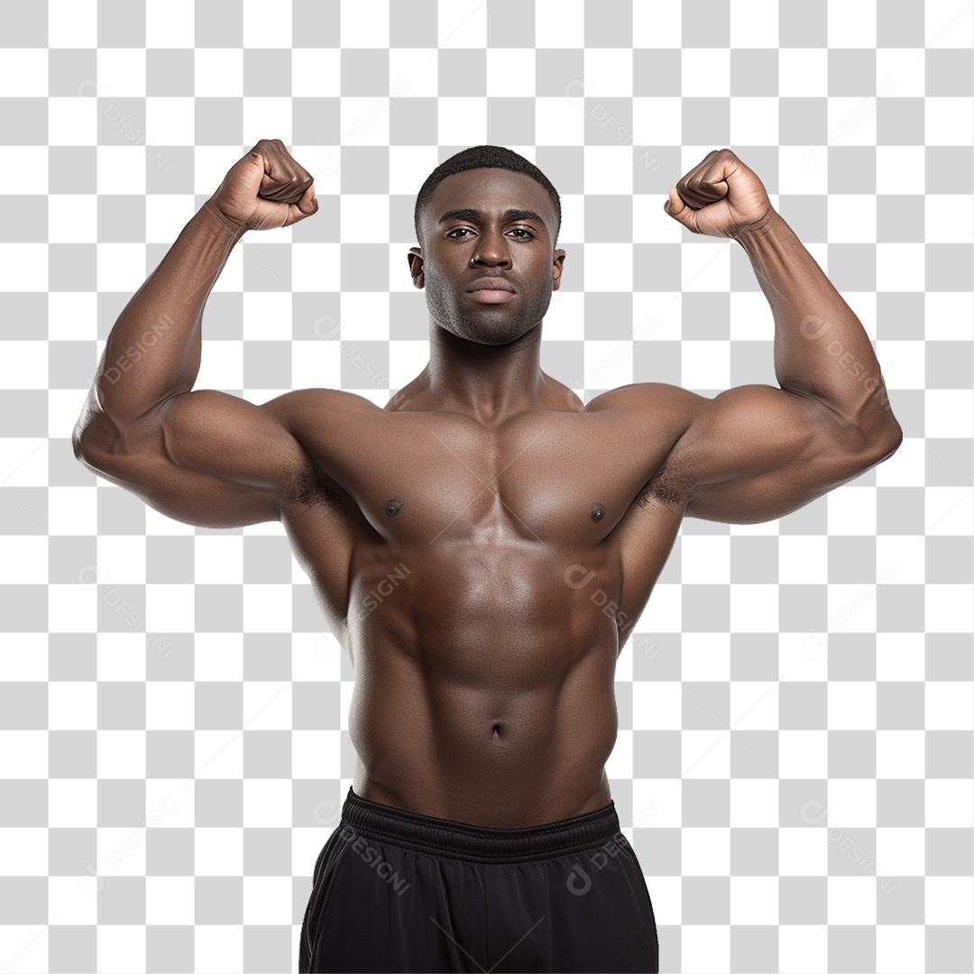 Homem Atleta Músculos PNG Transparente