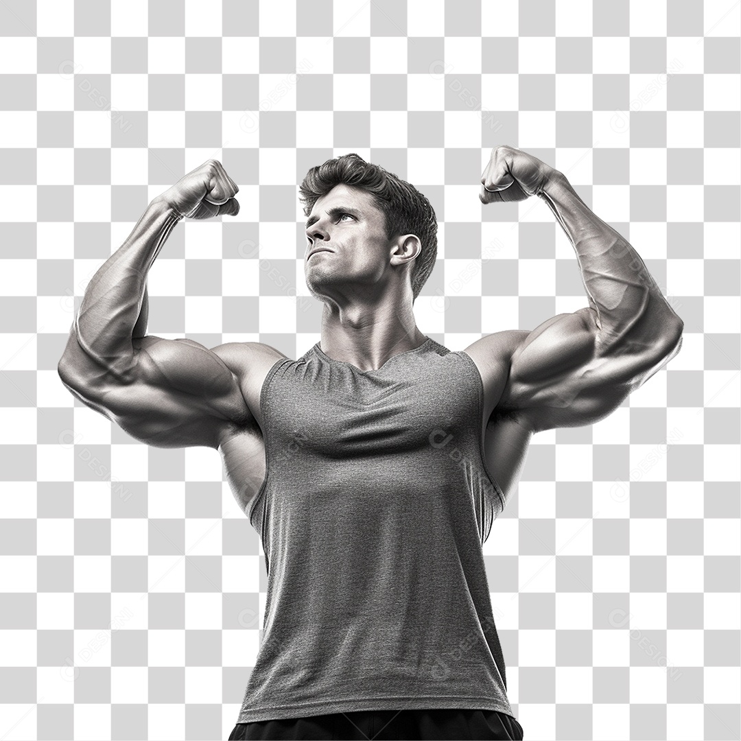 Homem Atleta Músculos PNG Transparente