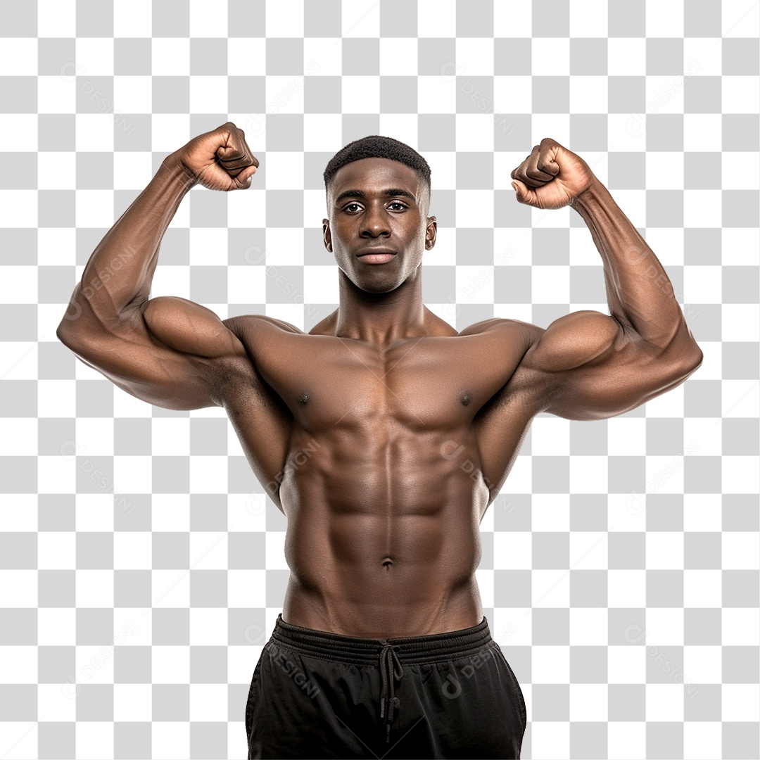 Homem Atleta Músculos PNG Transparente