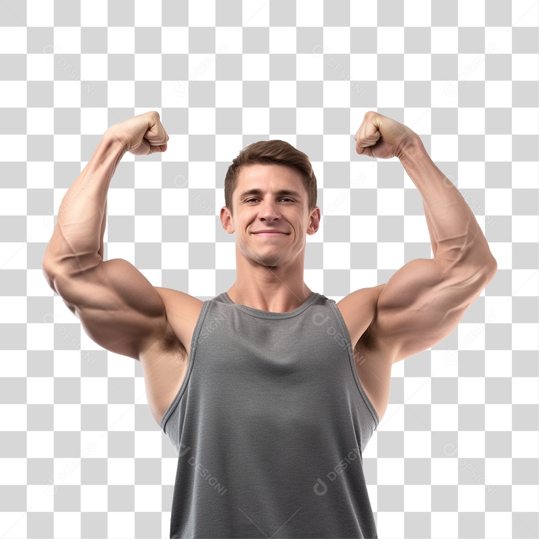 Homem Atleta Músculos PNG Transparente