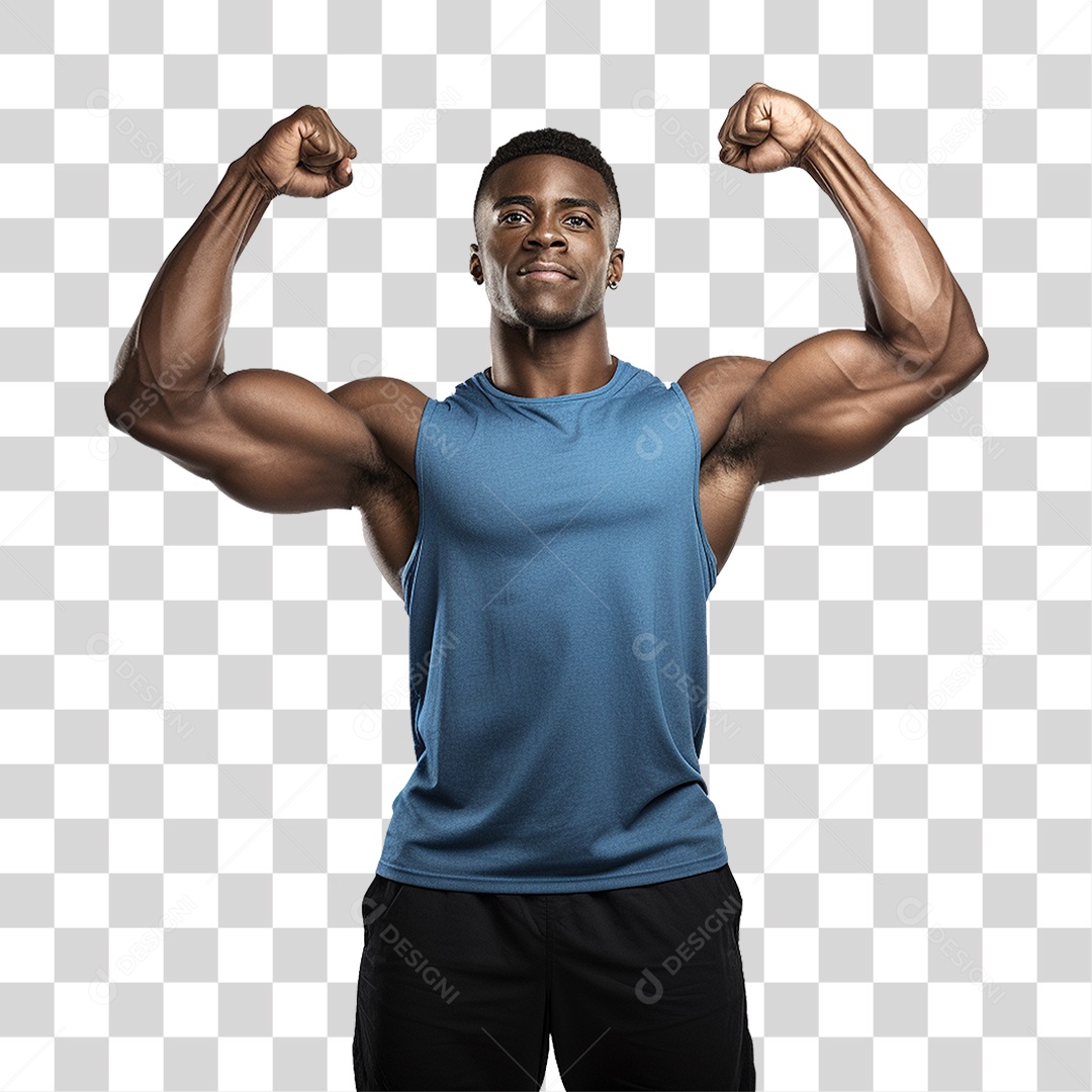 Homem Atleta Músculos PNG Transparente