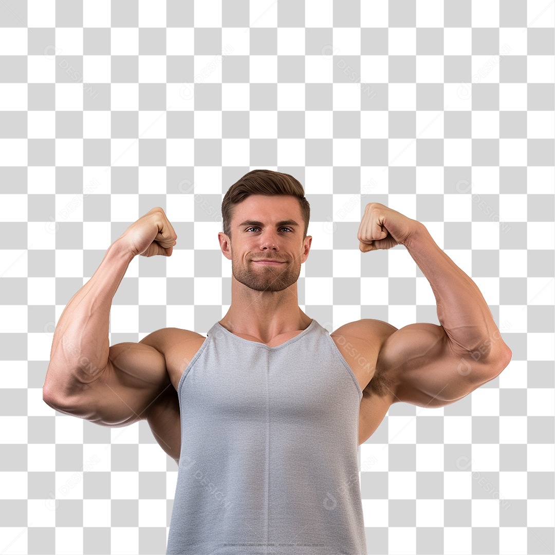 Homem Atleta Músculos PNG Transparente