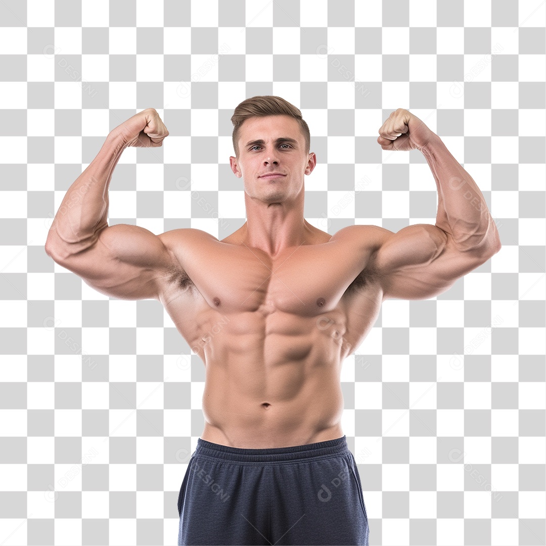Homem Atleta Músculos PNG Transparente