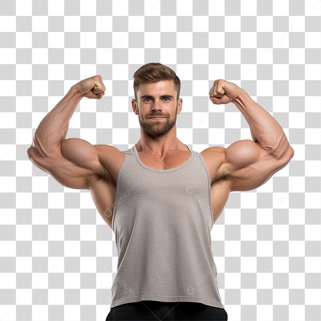 Homem Atleta Músculos PNG Transparente