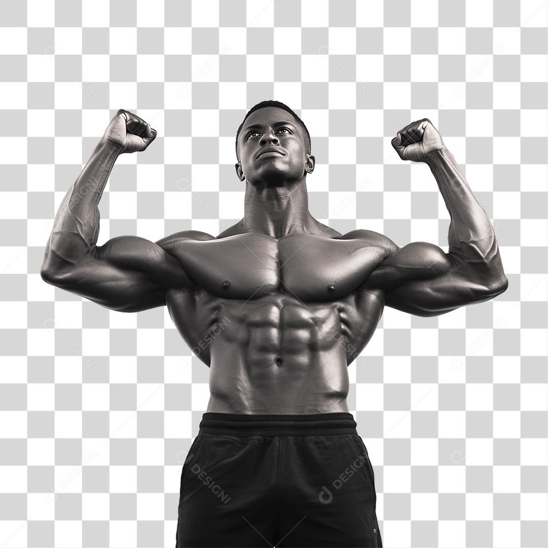 Homem Atleta Músculos PNG Transparente