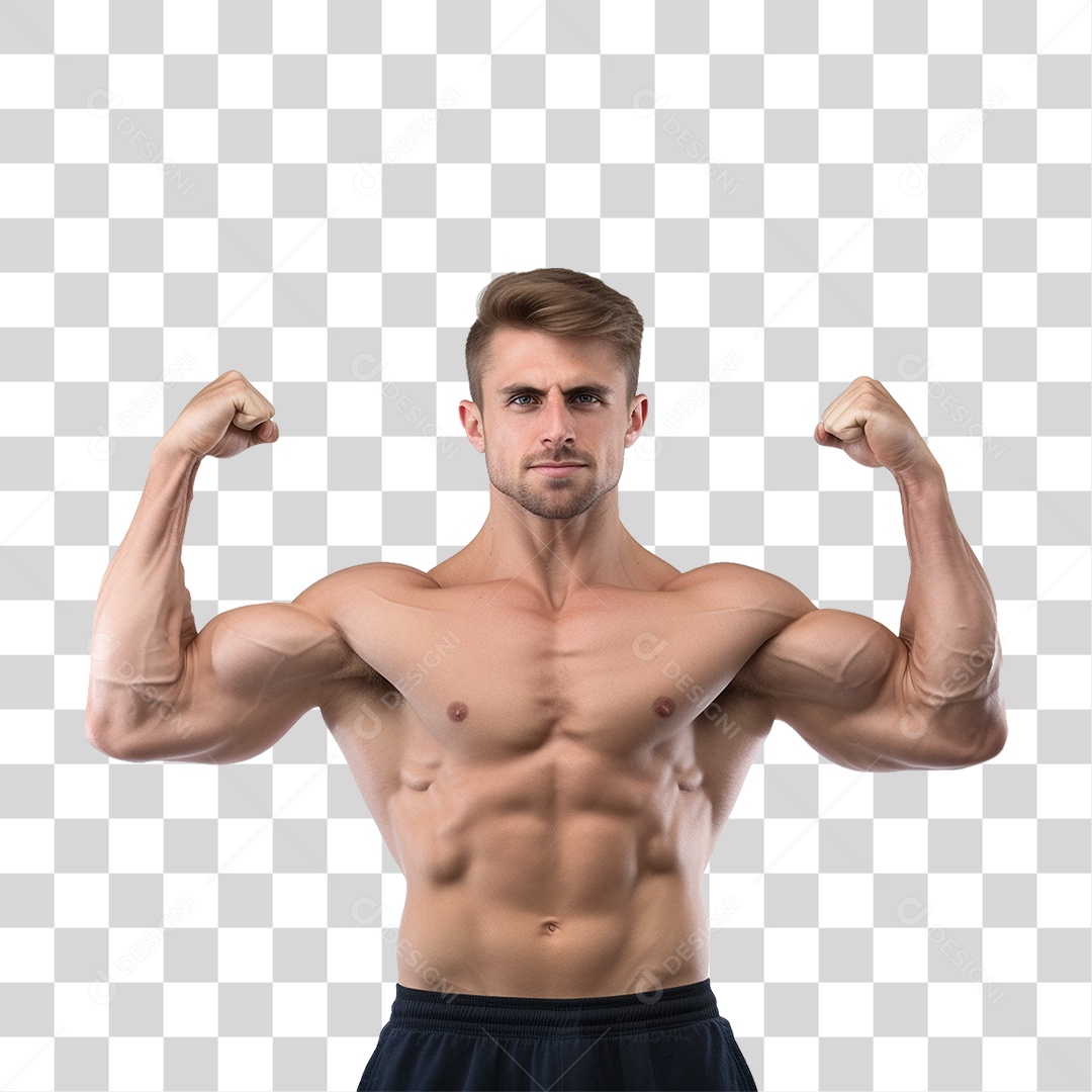 Homem Atleta Músculos PNG Transparente