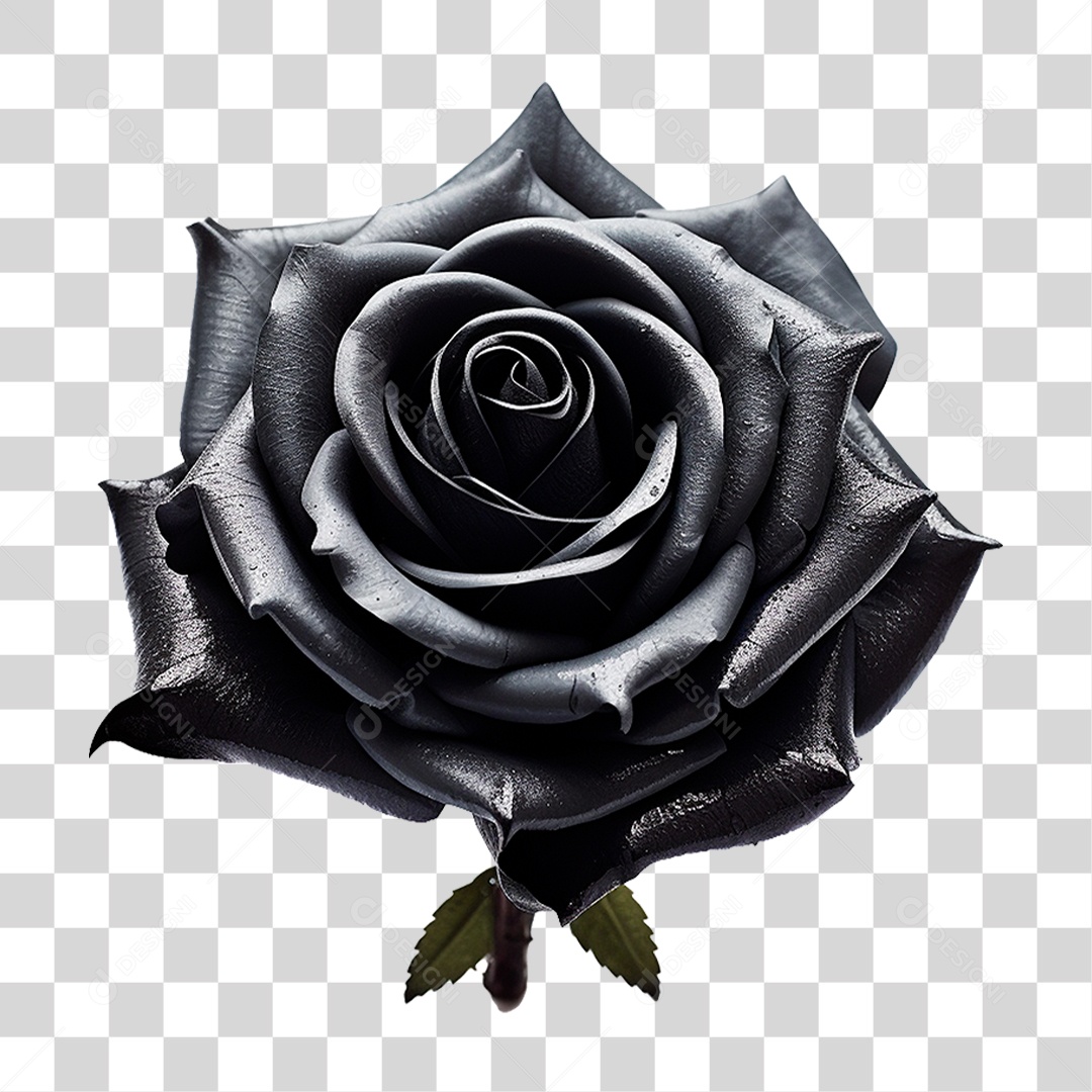 Rosa Preta PNG Transparente
