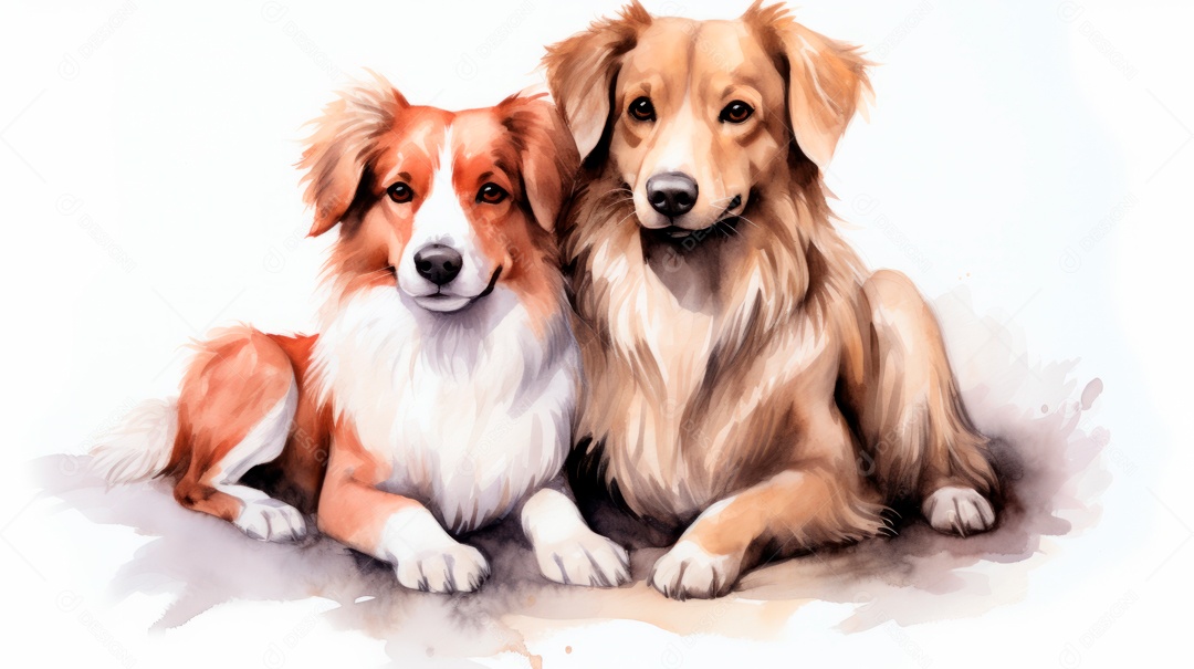 Dia Internacional dos Melhores Amigos, 20 de julho Desenho 3D Generative AI.