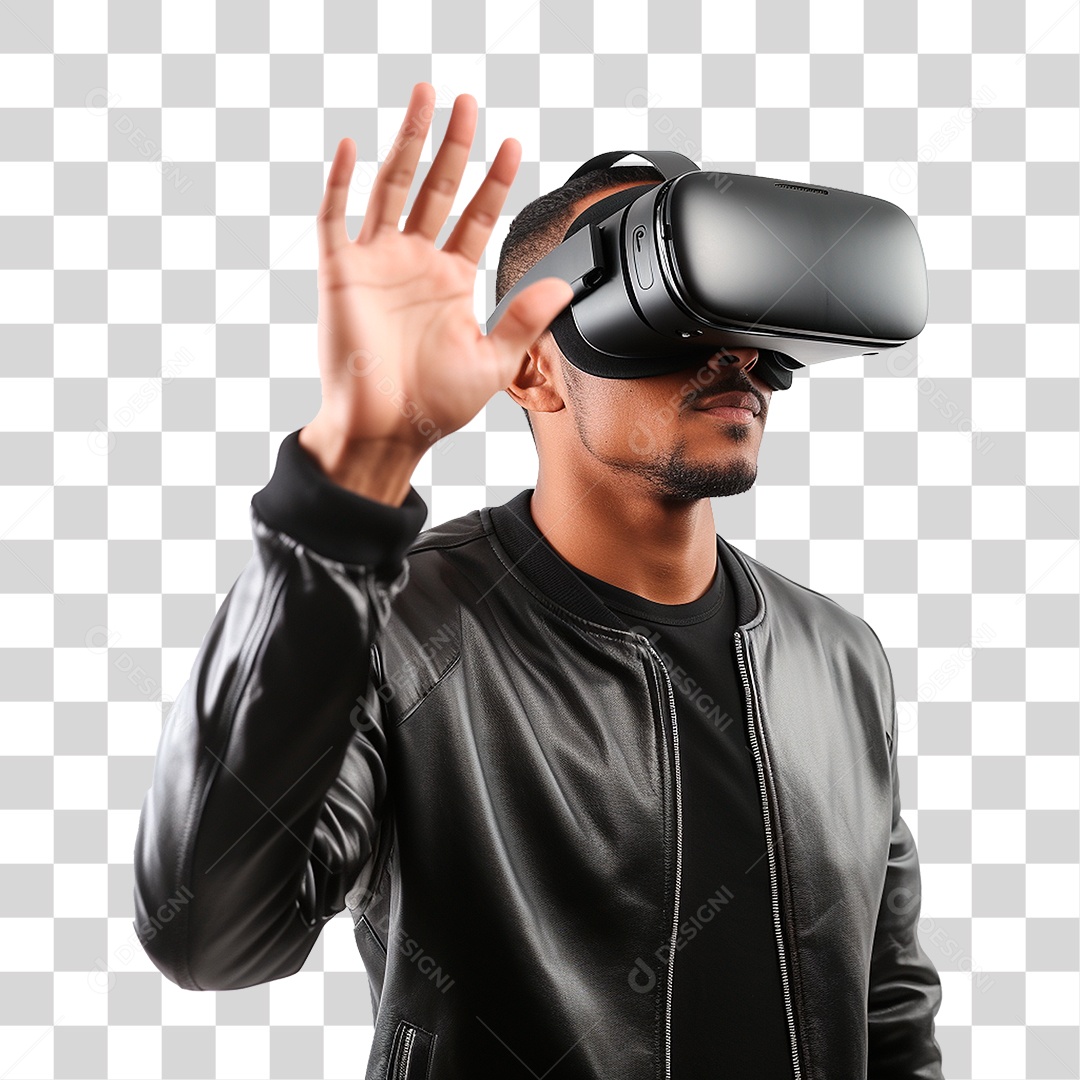 Homem Usando Óculos Vr PNG Transparente