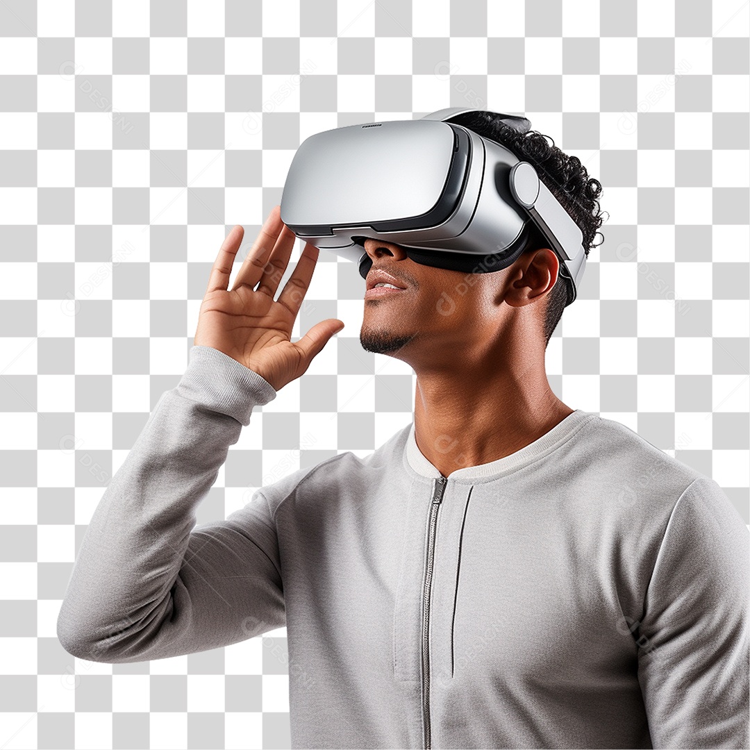 Homem Usando Óculos Vr PNG Transparente