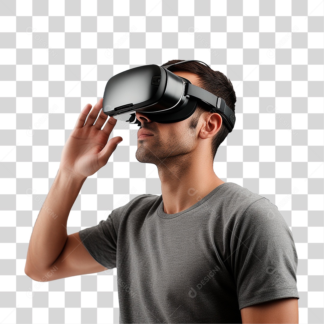 Homem Usando Óculos Vr PNG Transparente
