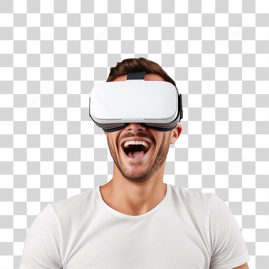 Homem Usando Óculos Vr PNG Transparente