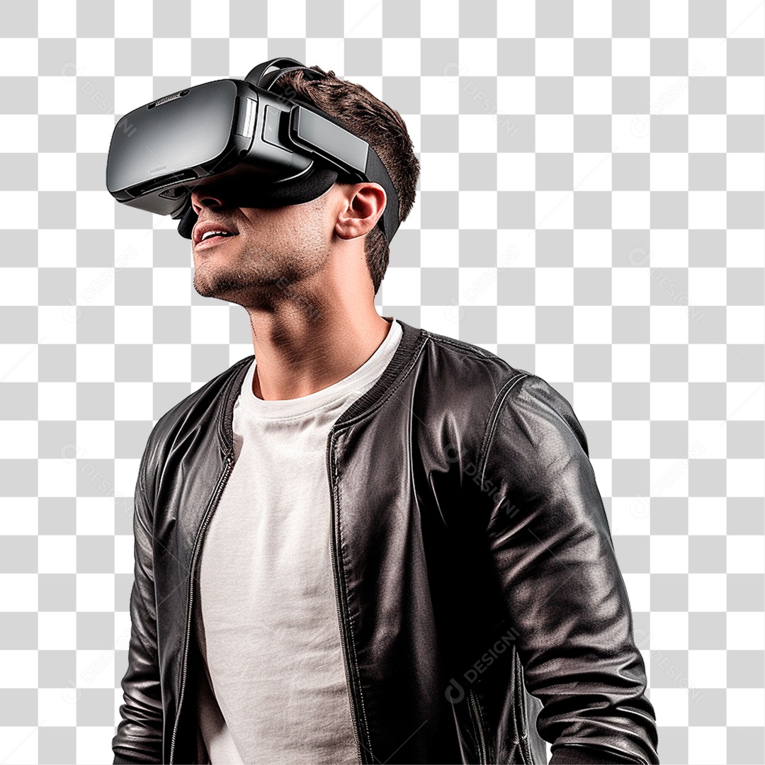 Homem Usando Óculos Vr PNG Transparente