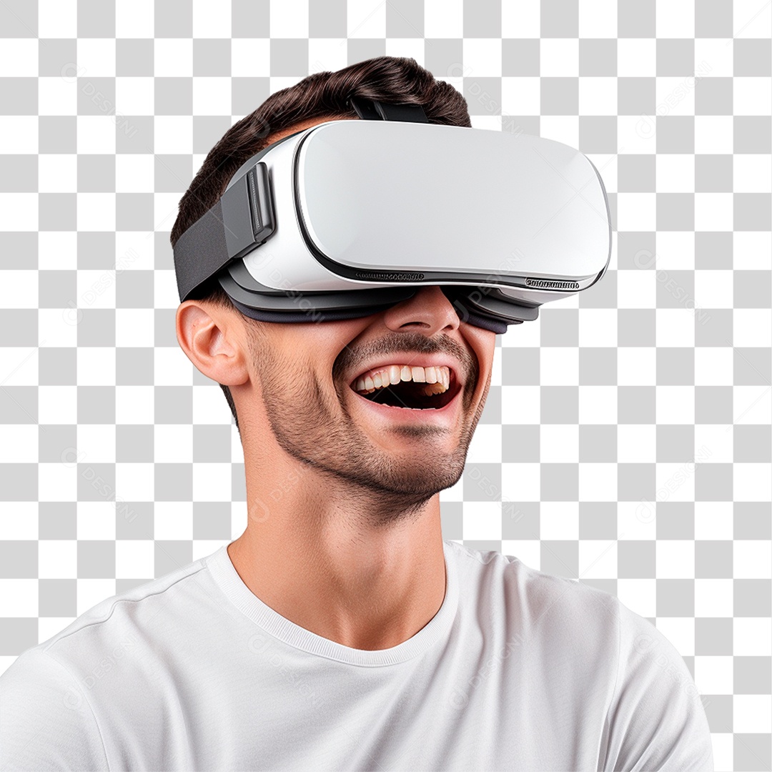 Homem Usando Óculos Vr PNG Transparente