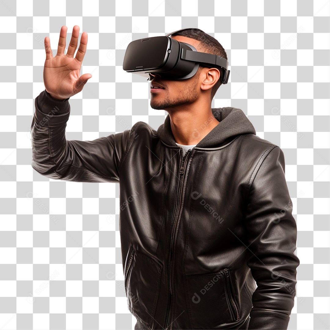 Homem Usando Óculos Vr PNG Transparente