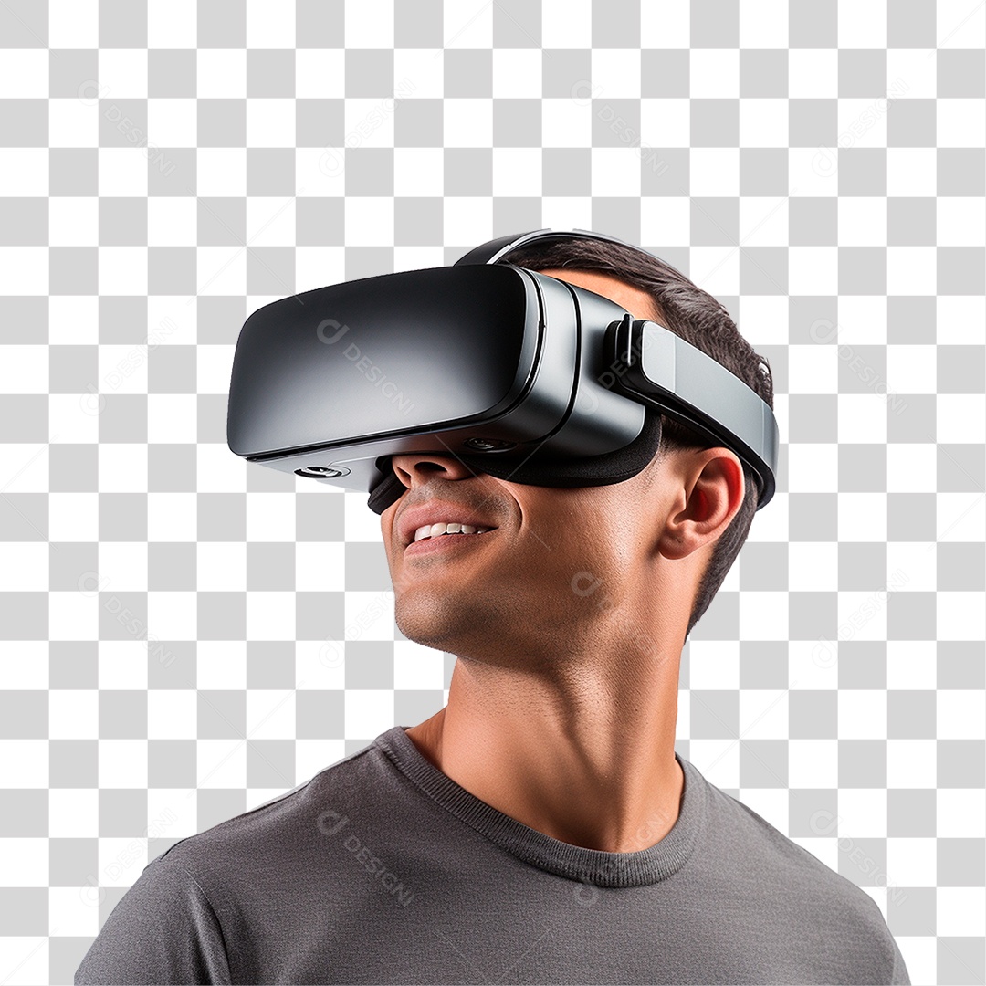 Homem Usando Óculos Vr PNG Transparente