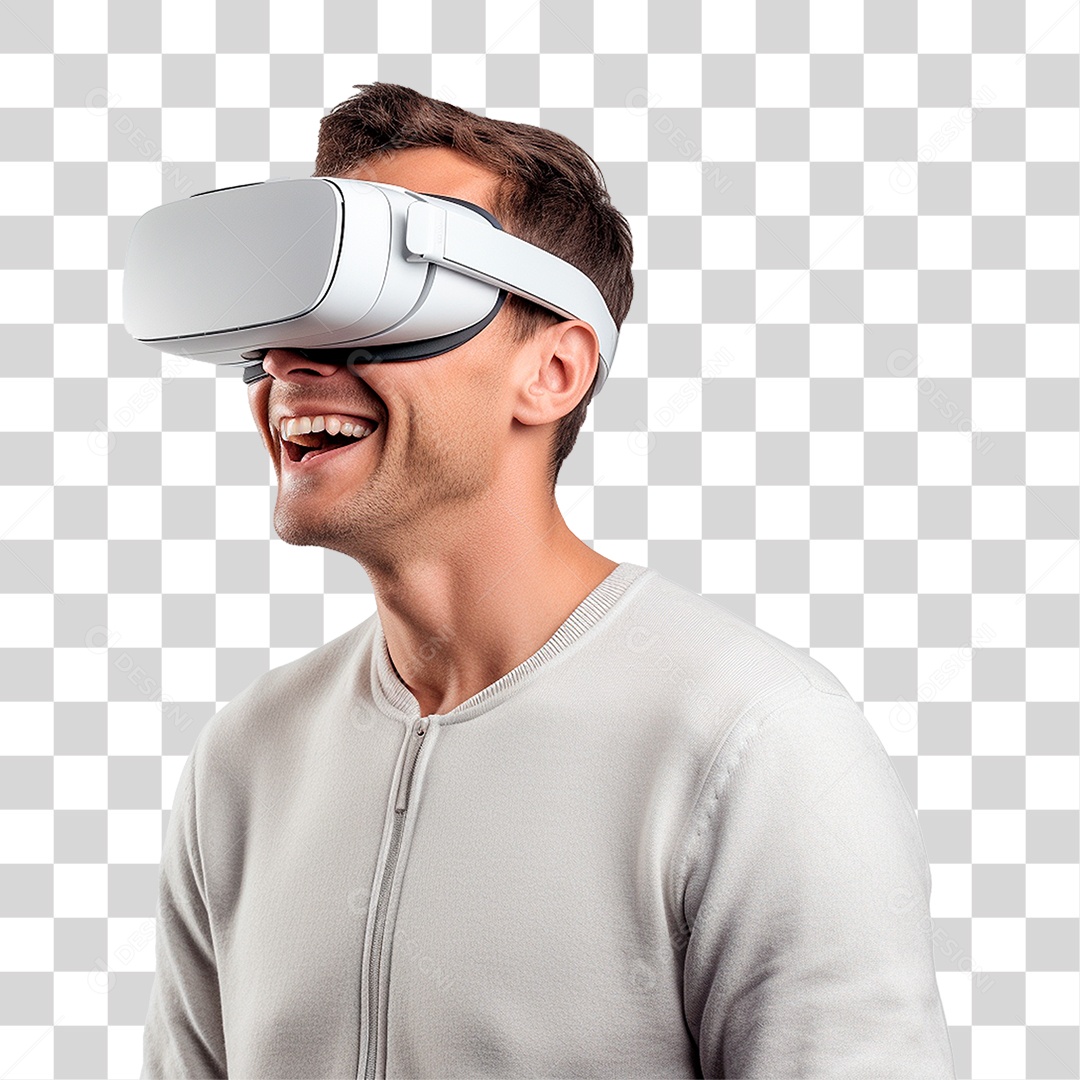Homem Usando Óculos Vr PNG Transparente
