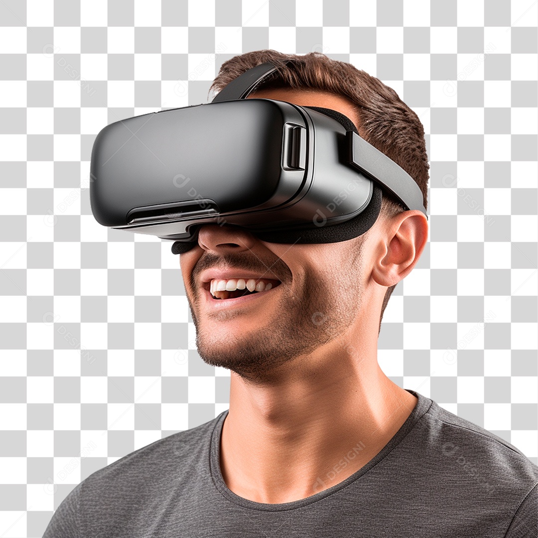 Homem Usando Óculos Vr PNG Transparente