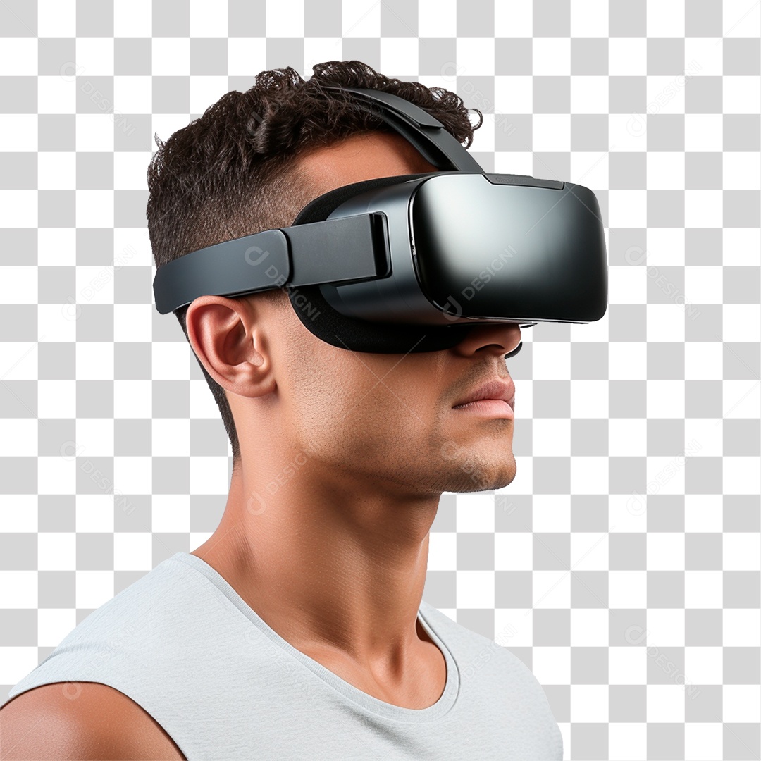 Homem Usando Óculos Vr PNG Transparente