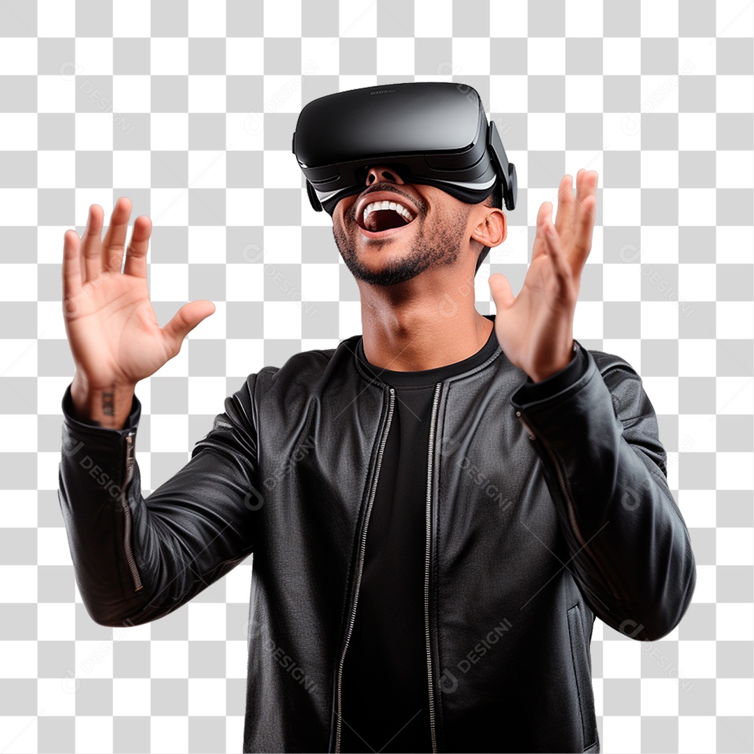 Homem Usando Óculos Vr PNG Transparente