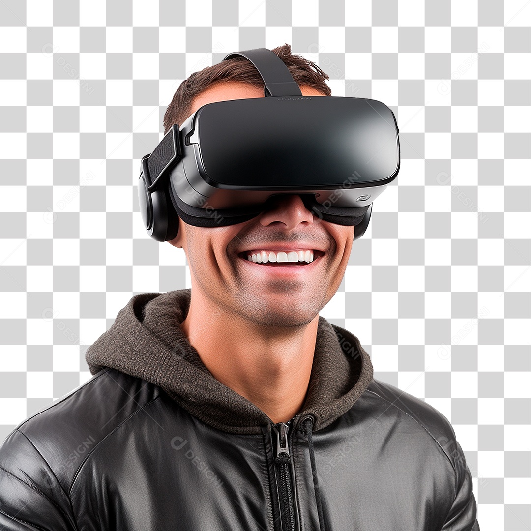 Homem Usando Óculos Vr PNG Transparente