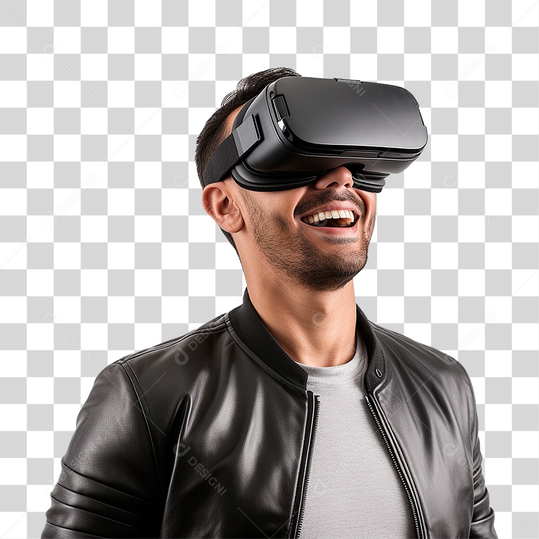 Homem Usando Óculos Vr PNG Transparente